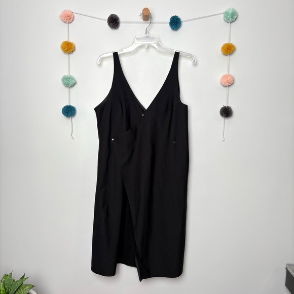 Aday Over in One Black Wrap Dress - Picture 2 of 7